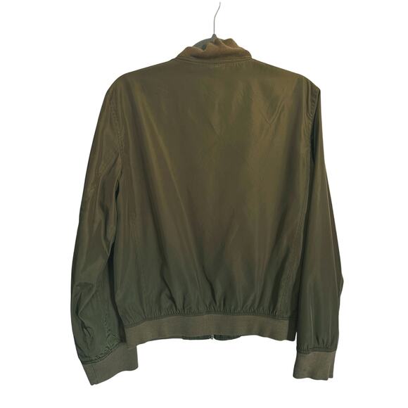 American Eagle Men’s Olive Green Bomber Jacket Technical Outerwear S Gorpcore - Picture 3 of 5